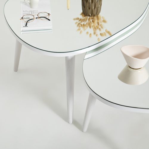 Gusto - White White Nesting Table (2 Pieces) slika 4