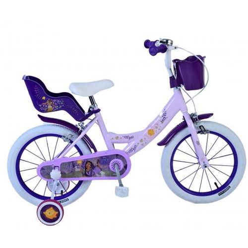 Dječji bicikl Disney Wish 16" s dvije ručne kočnice ljubičasti slika 1