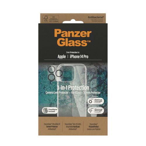 PanzerGlass iPhone 14 Pro Bundle (UWF zaštitno staklo, futrola, zaštita za kameru) slika 3