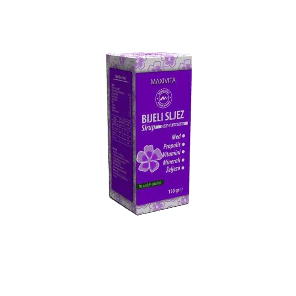 MAXIVITA Sirup Bijelog Sljeza 150g slika 1