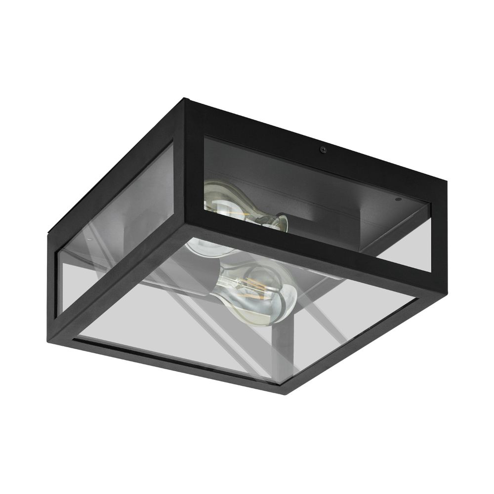Eglo Alamonte 1 Vanjska Zidna/Stropna Lampa, E27, Crna slika 1