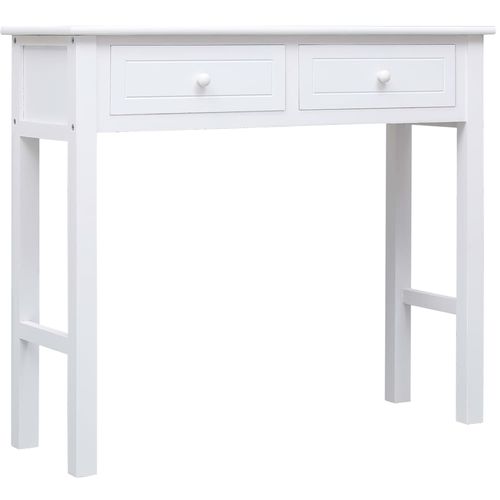 Konzolni stol bijeli 90 x 30 x 77 cm drveni slika 18