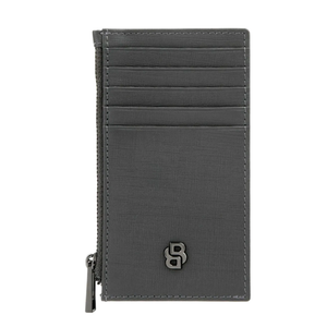 Hugo Boss Držač kartica Double B Saffiano sa zipom HLK526H siva