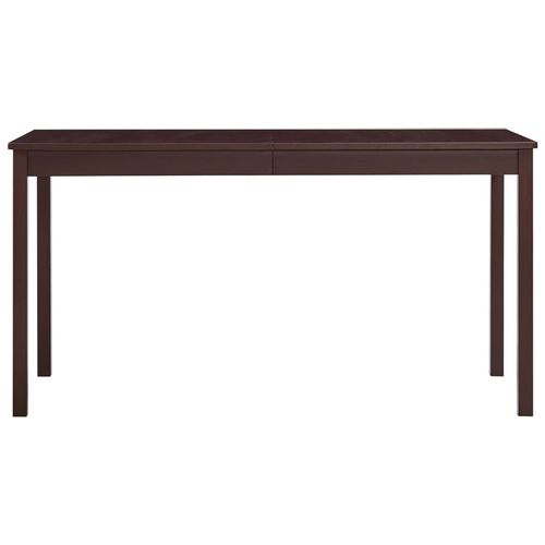 Blagavaonski stol tamnosmeđi 140 x 70 x 73 cm od borovine slika 20