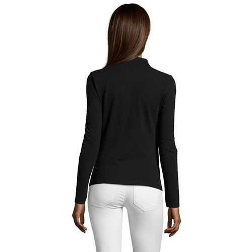 PODIUM ženska polo majica sa dugim rukavima - Crna, S  slika 4