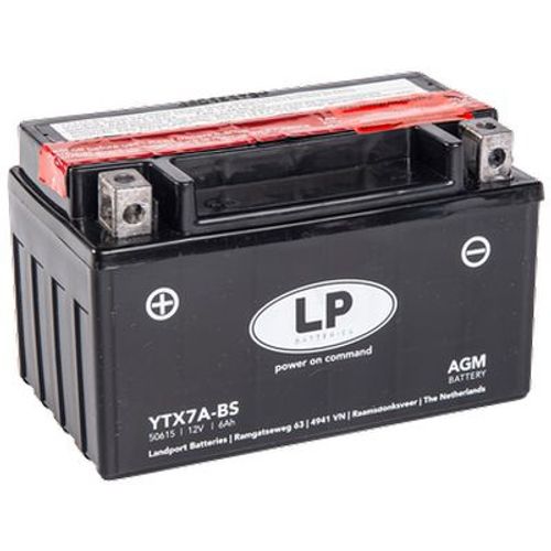 Akumulator za motocikl LANDPORT AGM 12 V 6 Ah +L slika 1