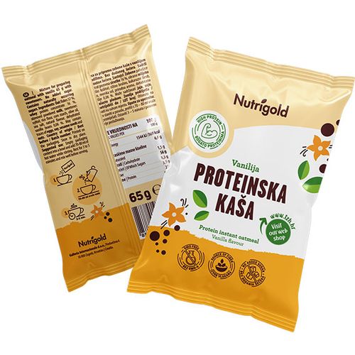 Nutrigold Proteinska kaša Vanilija 65g  slika 1