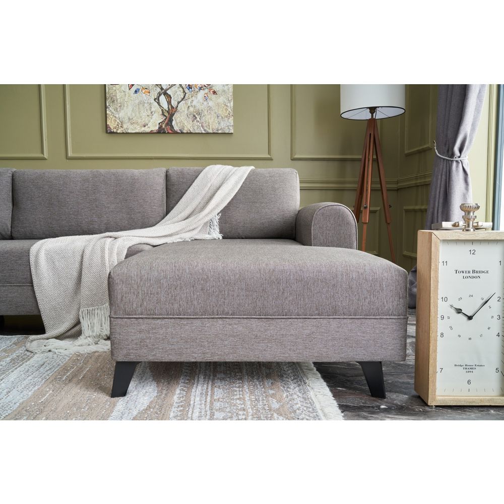 Belen - Smeđi Ugaoni Sofa-Krevet slika 3