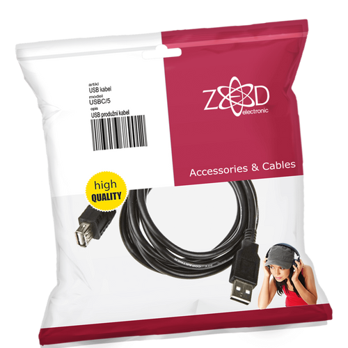 ZED electronic USB produžni kabel, dužina 5.0 metara - USBC/5 slika 1