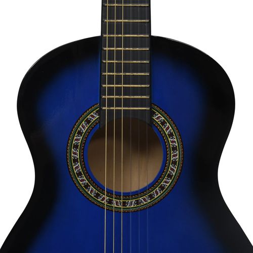 8-dijelni set klasične gitare za početnike plavi 1/2 34" slika 15