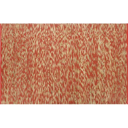 Ručno rađeni tepih od jute crvene i prirodne boje 120 x 180 cm slika 1