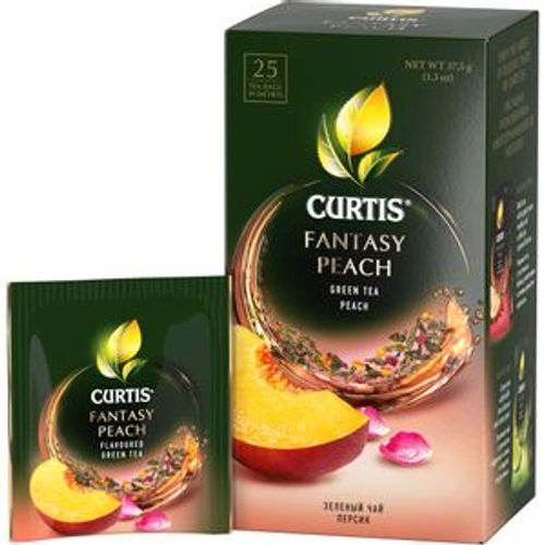 Curtis Fantasy Peach - Zeleni čaj sa komadićima jabuke, breskve i laticama ruže slika 2