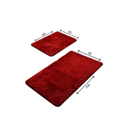 Colourful Cotton Kupoanski tepih set 2 komada-RED, Colors of - Red slika 3