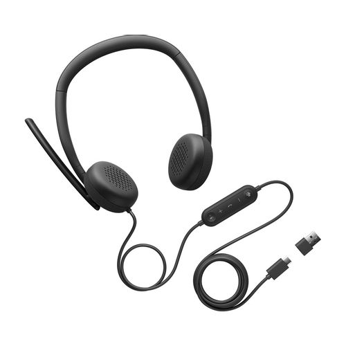 DELL WH3024 Wired Headset slušalice sa mikrofonom crne slika 2