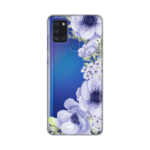 Torbica Silikonska Print Skin za Samsung A217F Galaxy A21s Blue Roses