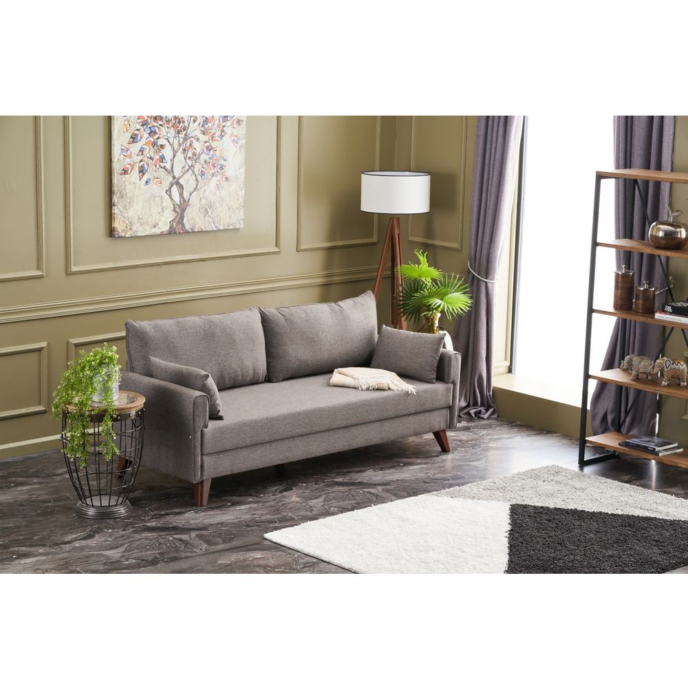 Bella Sofa Bed - Trosjed na razvlačenje, smeđa slika 3