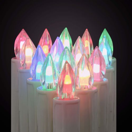 Božićne bežične LED svijeće s daljinskim upravljačem 20 kom RGB slika 4