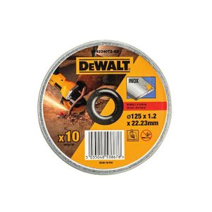 DeWalt disk za rezanje metala 125 x 1,2 x 22,2 mm, 10 komada, INOX