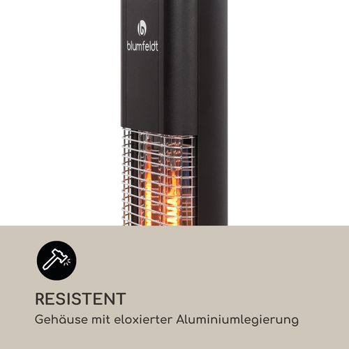 Blumfeldt Heat Guru Plus infracrvena grijalica, Crna slika 18