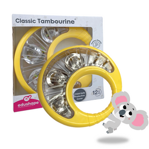 Edushape igračka Classic Tambourine - Yellow