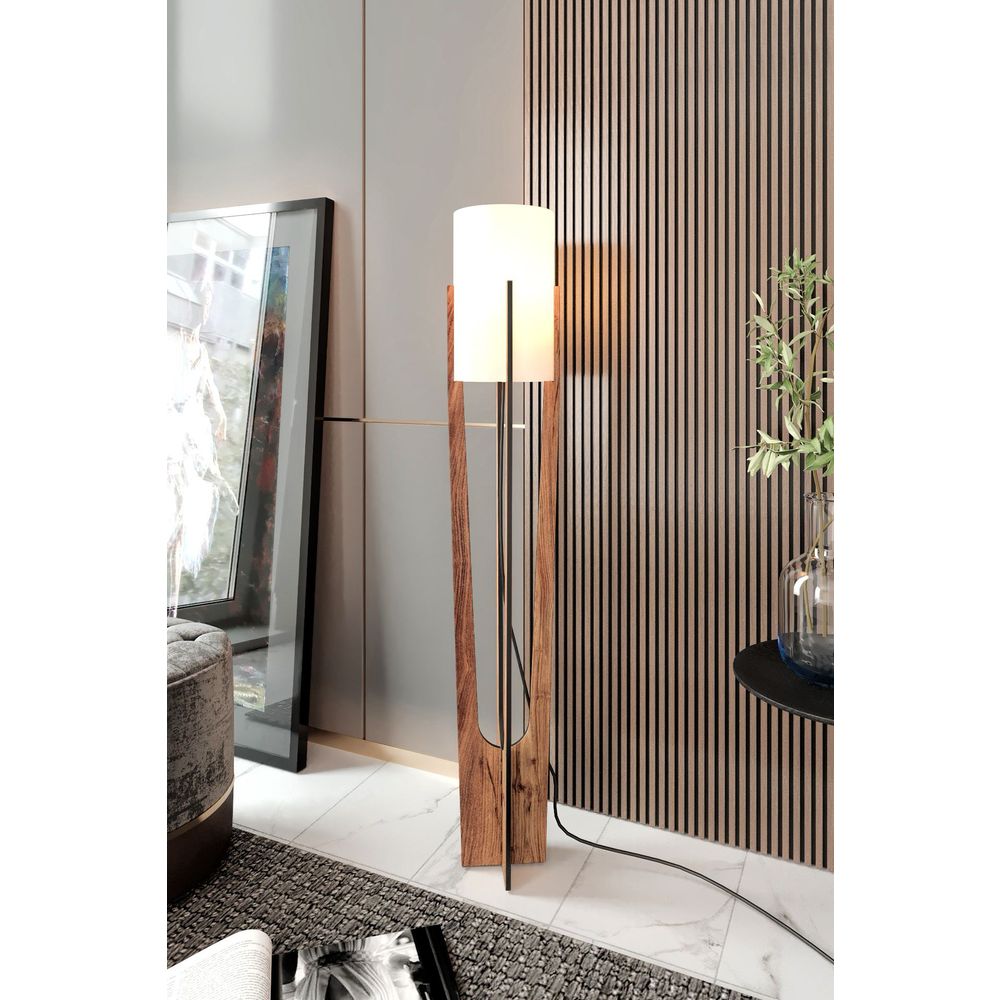Minimalistička Podna Lampa - Boja: Orah slika 1