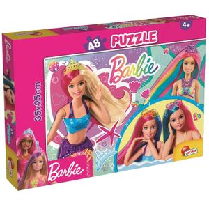 Slagalica Lisciani 48Pcs Barbie 2U1 Slozi I Oboji 99443