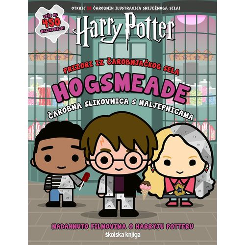 Harry Potter – Prizori iz čarobnjačkog sela Hogsmeade – čarobna slikovnica s naljepnicama slika 1