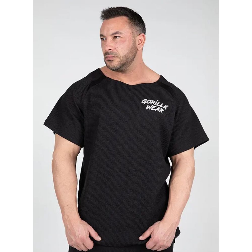 Gorilla Wear AUGUSTINE Old School Majica, Crna slika 1