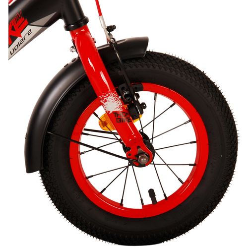 Volare dječji bicikl Thombike 12" s dvije ručne kočnice crno-crveni slika 5