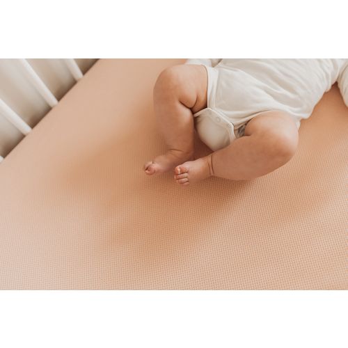 AeroSleep plahta s gumicom 60x120cm, Peach roza slika 8