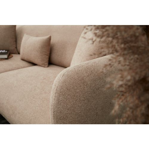 Atelier Del Sofa Kutna garnitura na razvlačenje, Bež Zlato, Simena Left - Beige slika 5