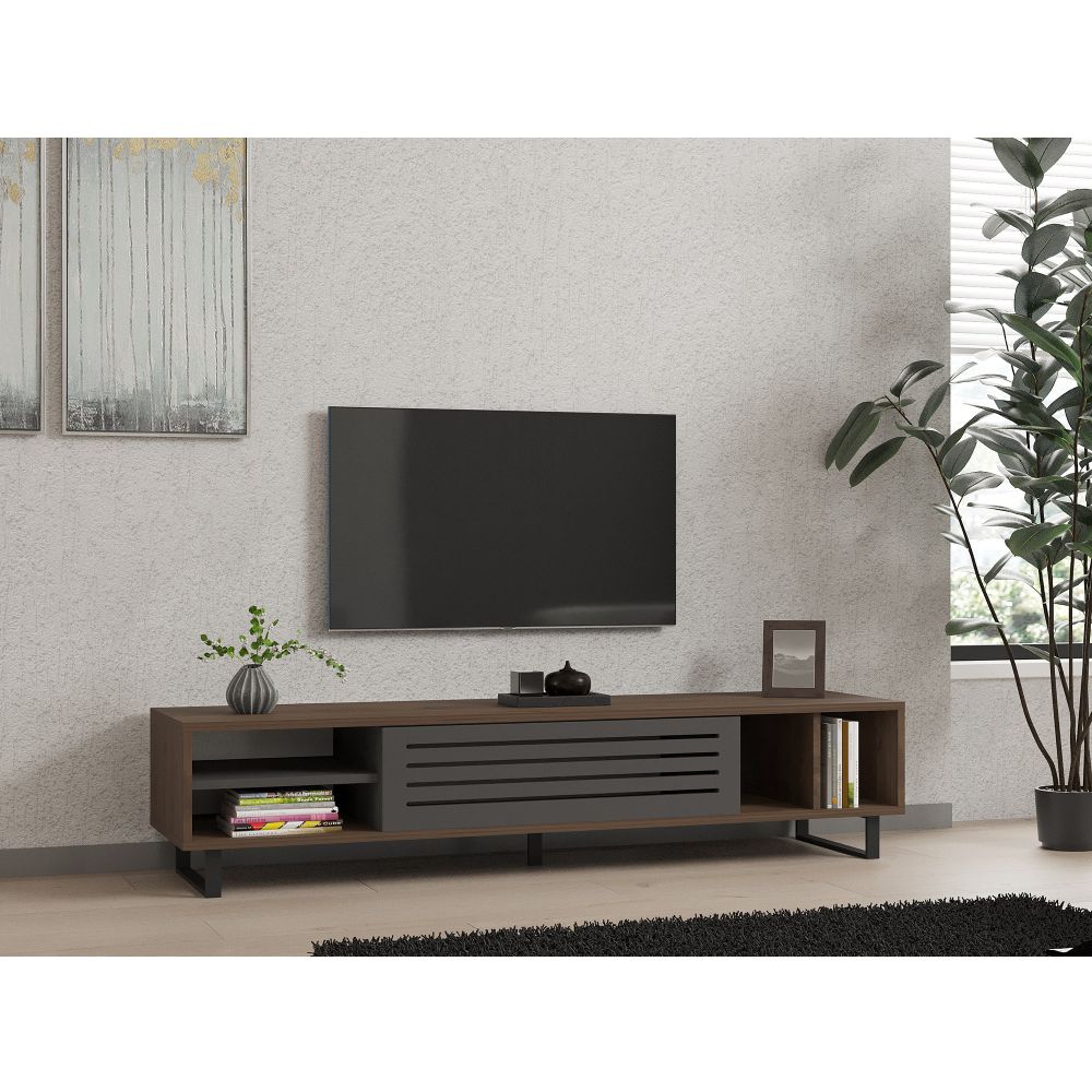 TV stalak Eray, boje orah i antracit slika 1