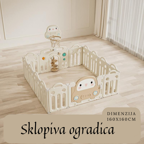 Sklopiva ogradica 160x160cm slika 1