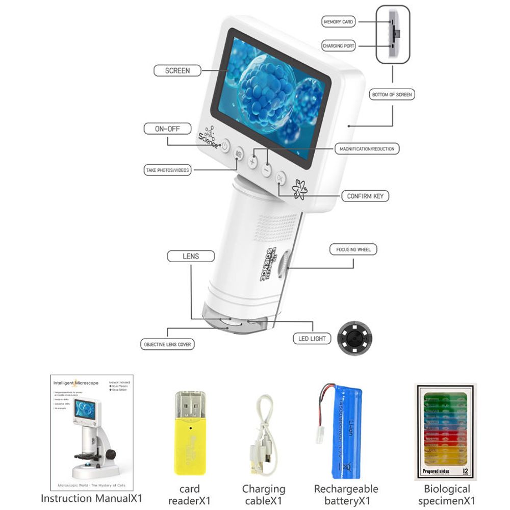 MKX802667 Digitalni mikroskop sa LCD ekranom 30x14x18cm slika 4