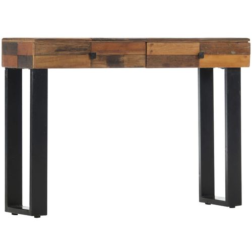 Konzolni stol 110 x 30 x 76 cm od masivnog obnovljenog drva slika 27