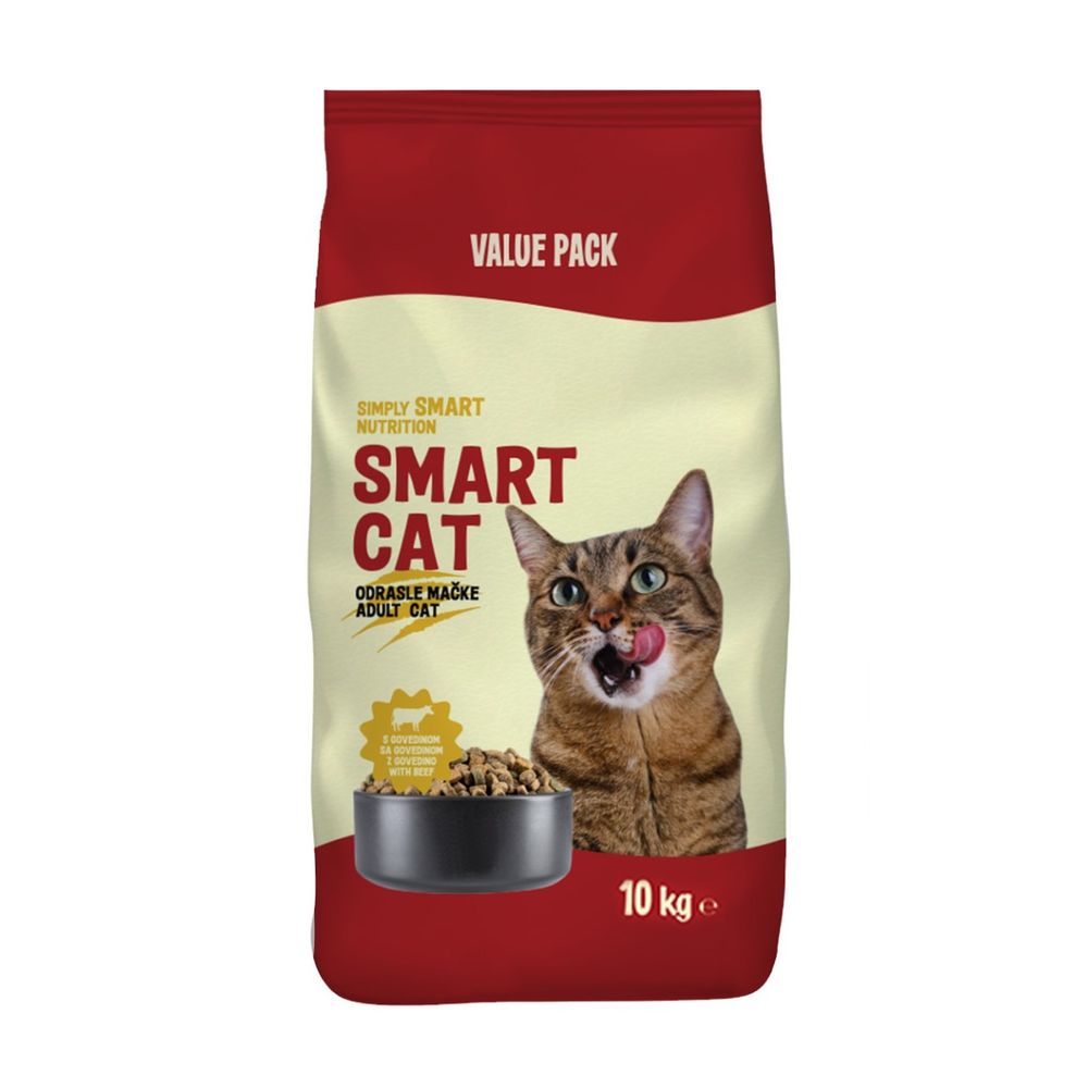 SMART CAT Adult govedina 10 kg slika 1