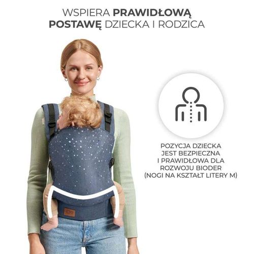 Kinderkraft Nosiljka Za Bebu Nino Confetti Denim slika 3