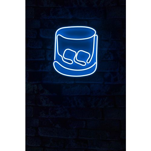 Wallity Ukrasna plastična LED rasvjeta, Whiskey Old Fashioned - Blue slika 10