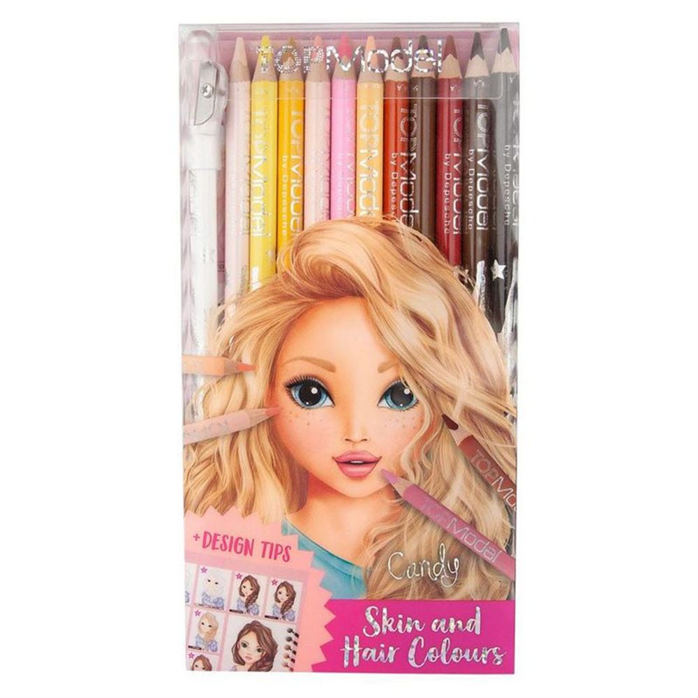 Top Model Drvene bojice Skin & Hair, 12kom slika 1