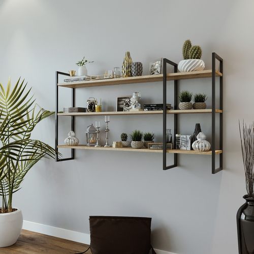 Weiden L2026 Oak
Black Wall Shelf slika 1