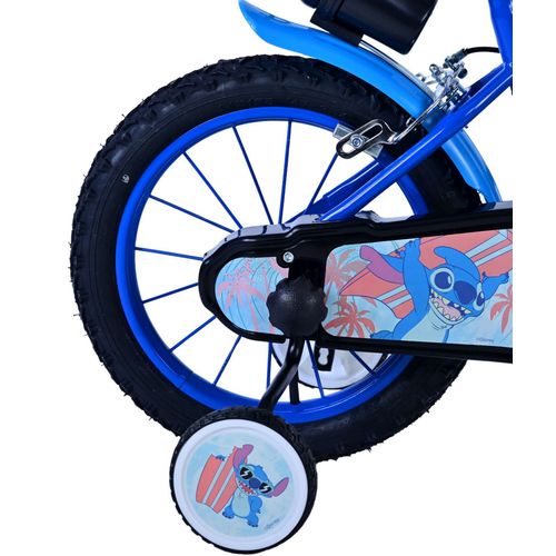 Dječji bicikl Volare Disney Stitch 14" plavi s dvije ručne kočnice slika 3