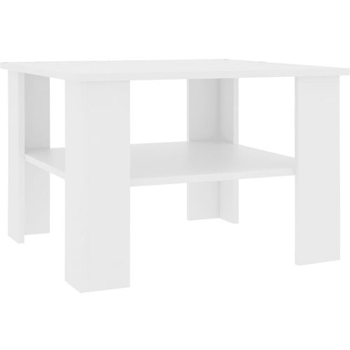 Stolić za kavu bijeli 60 x 60 x 42 cm od iverice slika 2