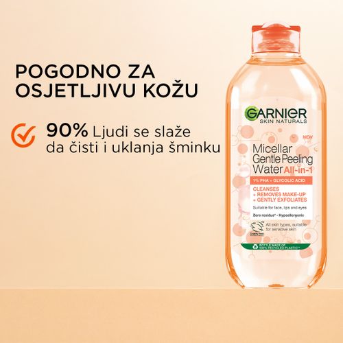 Garnier Micelarna voda s učinkom blagog pilinga 400ml slika 3