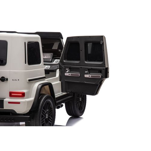 Licencirani auto na akumulator Mercedes G63 XXL 24V 4x4 - DVOSJED - bijeli slika 5