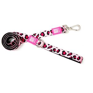 Max&Molly Vodilica Leopard Pink, S - 1,5 cm x 120 cm