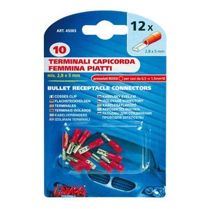Set od 12 crvenih stopica za zvučnike 45065