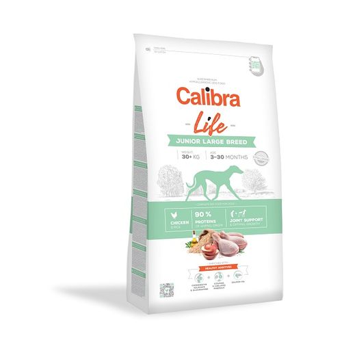 Calibra Dog Life Junior Large Breed Piletina, hrana za pse 12kg slika 1