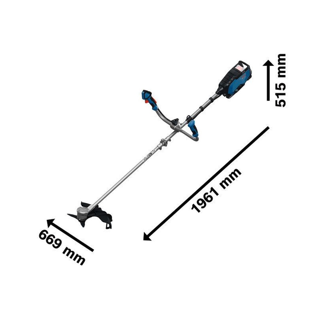 Bosch Professional GFR18V-25BH aku šišač tratine solo alat slika 2