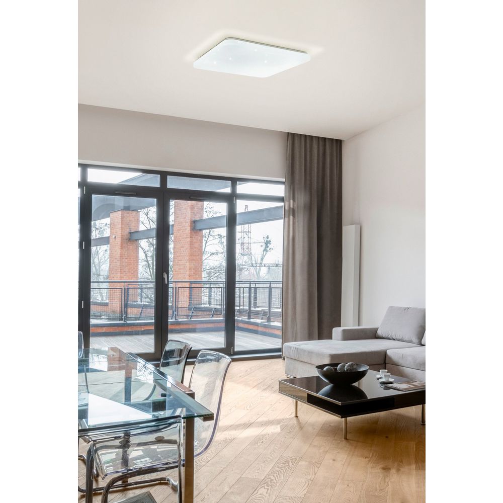 Eglo Frania-S Plafonjera sa LED Osvjetljenjem, 33,5W, 430x430mm, Bijela/Kristal slika 2