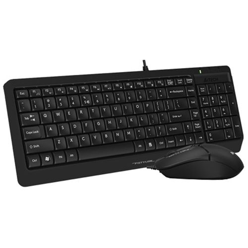 A4 TECH F1512S FSTYLER USB YU crna tastatura + USB crni miš slika 2